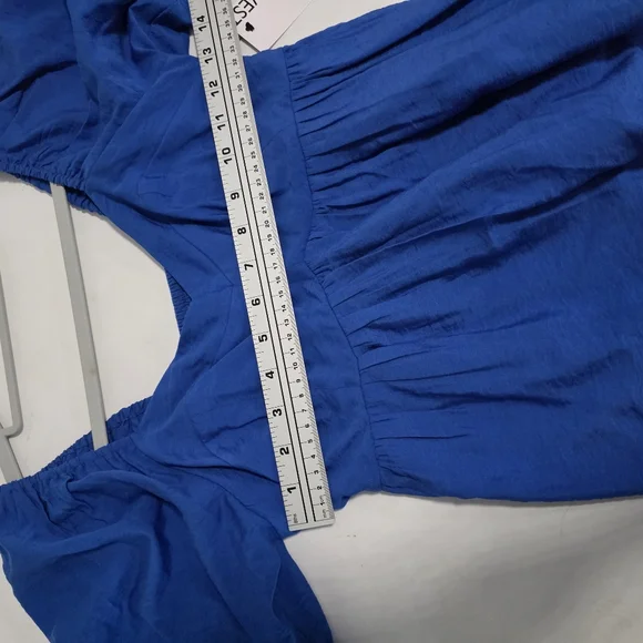 Nine West Blue Babydoll Top - Picture 7 of 9